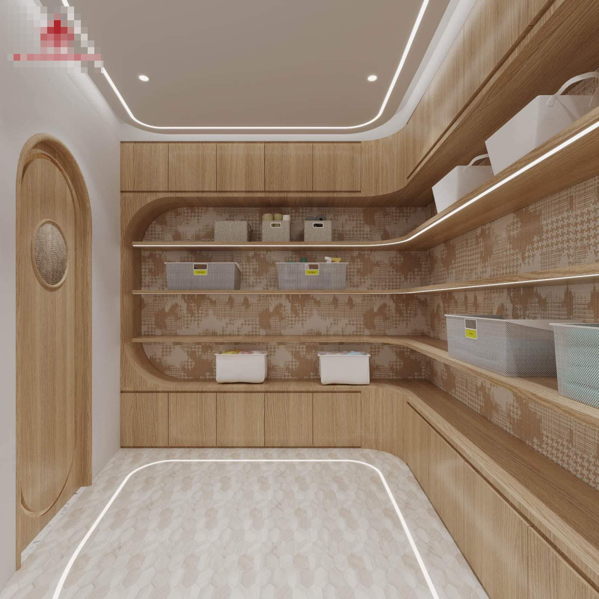 Kho kiêm phòng giặt đồ.