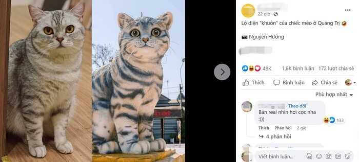 Đã tìm ra bản gốc của tượng linh vật mèo Hoa hậu Quảng Trị - Hình 3 Da tim ra ban goc cua tuong linh vat meo Hoa hau Quang Tri-Hinh-3