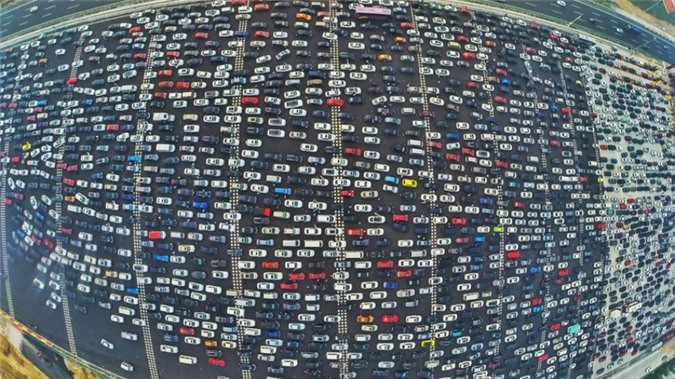 Tắc đường ở Bắc Kinh.