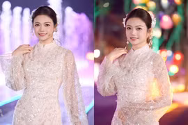 Vẻ đẹp 'không tuổi' của NSƯT Kiều Anh trong tà áo dài truyền thống