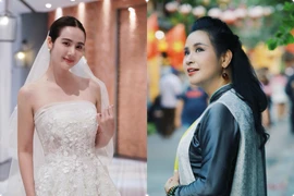 Hot face sao Việt: Diễn viên Phan Minh Huyền xinh đẹp khi diện váy cưới