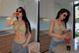 Diệp Lâm Anh chăm diện bikini táo bạo sau khi yêu tình trẻ