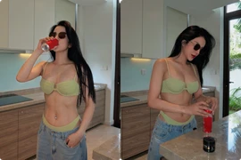 Diệp Lâm Anh chăm diện bikini táo bạo sau khi yêu tình trẻ