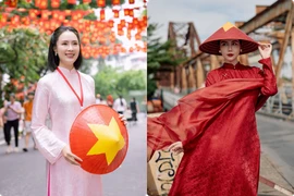 Mỹ nhân Việt thướt tha áo dài, đồng hành cùng không khí đại lễ