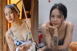 Phương Linh tuổi 41 quyến rũ với bikini, mê khoe hình xăm