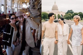 Lệ Quyên du ngoạn nước ngoài cùng Lâm Bảo Châu và con trai