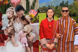 Hot face sao Việt: Phương Oanh cùng cặp song sinh đón Trung thu đầu tiên