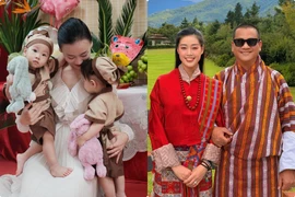 Hot face sao Việt: Phương Oanh cùng cặp song sinh đón Trung thu đầu tiên