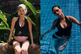 Siêu mẫu Tuyết Lan bầu tháng cuối vẫn khoe dáng gợi cảm khó tin