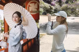 Hot face sao Việt: Lương Thuỳ Linh diện kimono Nhật Bản