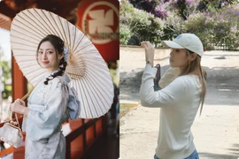 Hot face sao Việt: Lương Thuỳ Linh diện kimono Nhật Bản