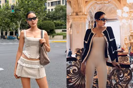 Hot face sao Việt: Hoàng Thuỳ mê mẩn khung cảnh ở Thượng Hải