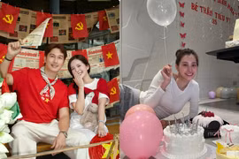 Hot face sao Việt: Ngọc Huyền và Đình Tú hòa chung không khí Quốc khánh