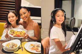 Con gái lai Thuỵ Điển của Đoan Trang gây sốt vì vẻ đẹp trong trẻo