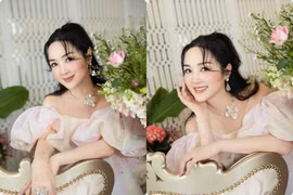 Hoa hậu Giáng My khoe nhan sắc không tuổi ở biệt thự 1000 m2