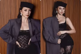 Thiều Bảo Trang tung bộ ảnh táo bạo với trang phục ren xuyên thấu 