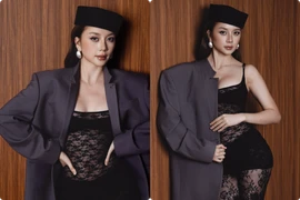 Thiều Bảo Trang tung bộ ảnh táo bạo với trang phục ren xuyên thấu 