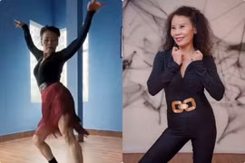 Mẹ Hồ Ngọc Hà U70 nhảy dẻo, vóc dáng thon gọn gây sốt