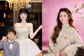 Hot face sao Việt: Lâm Khánh Chi khoe diện mạo búp bê bên con trai