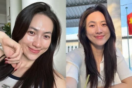 Phương Anh Đào gây sốt với mặt mộc cực phẩm, da căng bóng tuổi 34