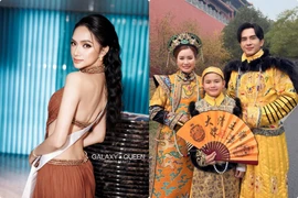 Hot face sao Việt: Hương Giang khoe lưng trần tại Miss Universe 2025