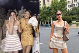 Siêu mẫu bắt được hoa cưới của Đỗ Thị Hà khoe thân hình như tạc tượng