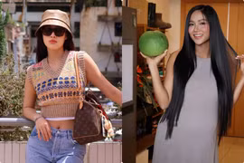 Hot face sao Việt: H'Hen Niê khoe mái tóc đen dài, óng mượt trong thai kỳ