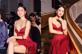 Siêu mẫu Anh Thư U50 vẫn "chặt đẹp" với váy khoét sâu