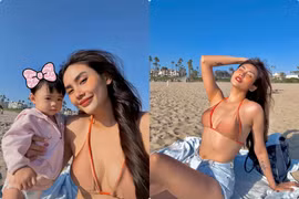 Võ Hoàng Yến diện bikini khoe dáng nuột nà sau hơn 10 tháng sinh con