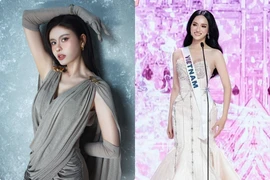 Hot face sao Việt: Hương Giang diện váy đuôi cá tại Miss Universe 2025