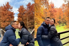 Jennifer Phạm và chồng đại gia tình tứ trong chuyến du lịch Hàng Châu