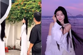 Lọ Lem xinh đẹp thu hút khách Tây dừng chân chụp ảnh