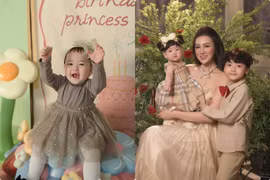 Con gái Á hậu Dương Tú Anh tròn 1 tuổi gây sốt vì quá đáng yêu