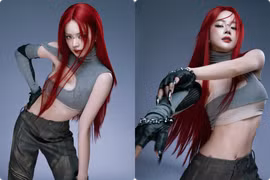 DJ Mie "đốt cháy" mọi ánh nhìn với mái tóc đỏ rực cực phẩm