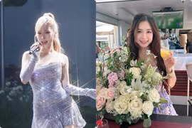 Hot face sao Việt: Hương Tràm diện đồ lấp lánh biểu diễn trên sân khấu