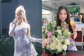 Hot face sao Việt: Hương Tràm diện đồ lấp lánh biểu diễn trên sân khấu