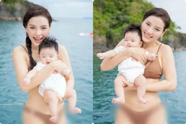 Phương Trinh Jolie diện "2 mảnh", khoe dáng bên con mới sinh