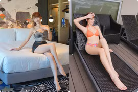 Mỹ nhân lai sở hữu đôi chân 1m08, mặc gì cũng gợi cảm