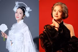 Hot face sao Việt: Giáng My mặc áo dài duyên dáng dự show thời trang