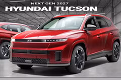 Hyundai Tucson 2027 thế hệ mới lộ diện, sắc nét và vuông vức hơn