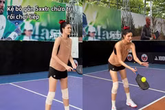 Kỳ Hân tái xuất pickleball sau chấn thương, fan bày tỏ sự lo lắng 