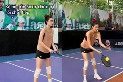 Kỳ Hân tái xuất pickleball sau chấn thương, fan bày tỏ sự lo lắng 