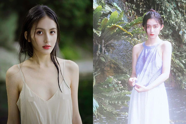 Chỉ bằng 1 bức ảnh tắm suối, hot girl Trung Quốc bỗng nổi tiếng
