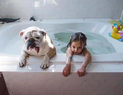 Xúc động tình cảm giữa cô chủ nhỏ với cún cưng