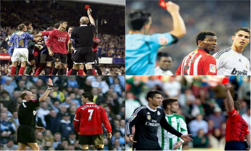 Những lần ăn thẻ đỏ "đáng đời" của Cris Ronaldo