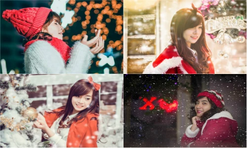 Gái xinh Hà thành rạng rỡ khoe ảnh đón Noel sớm