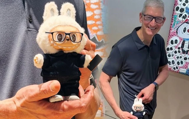 Tim Cook nói "Tôi yêu Labubu", cổ phiếu Pop Mart tăng vọt 6% 