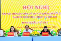 Ứng cử viên Nguyễn Quỳnh Liên tiếp xúc cử tri tại xã U Minh Thượng 