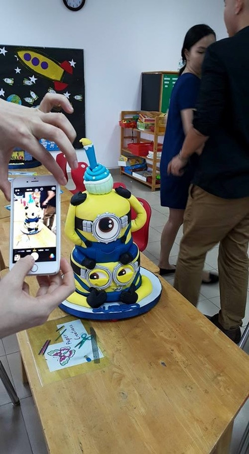 Bánh sinh nhật đáng yêu của Subeo.