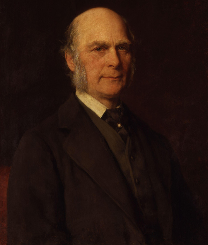 Francis Galton (IQ: 200)Sir Francis Galton là một nhà thông thái, nhà nhân chủng học, ưu sinh học, nhà thám hiểm, nhà địa lý, nhà phát minh, nhà khí tượng học và nhà thống kê người Anh. Francis Galton là em họ của Charles Darwin. Ông được phong tước hiệp sĩ năm 1909.